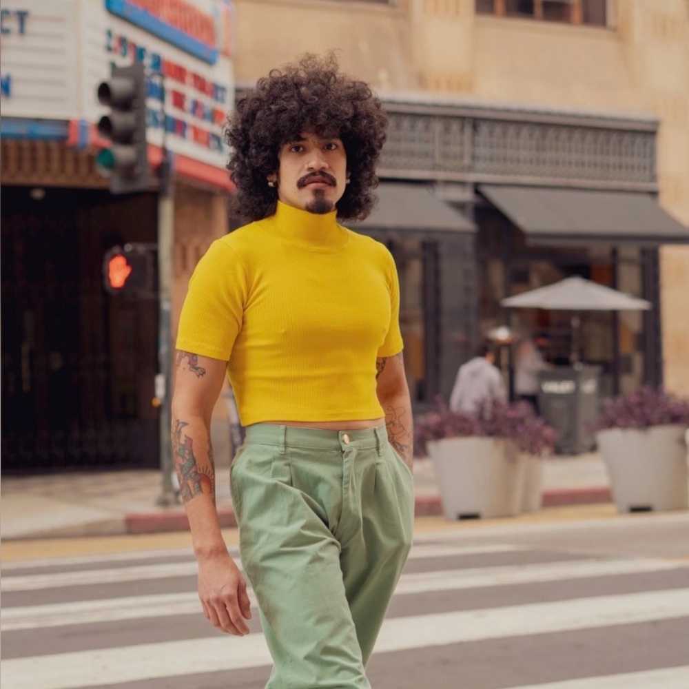 Big Bud Press Half Sleeve Turtleneck, Small, Bubblegum Pink - Picture 3 of 3